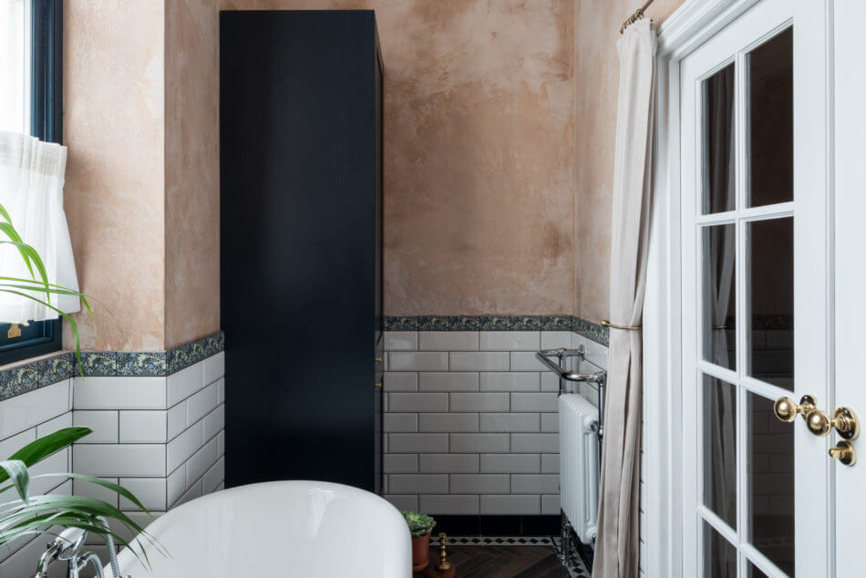 An Elegant Small Pink Apartment in London 12 small pink apartment london nordroom11 An Elegant Small Pink Apartment in London