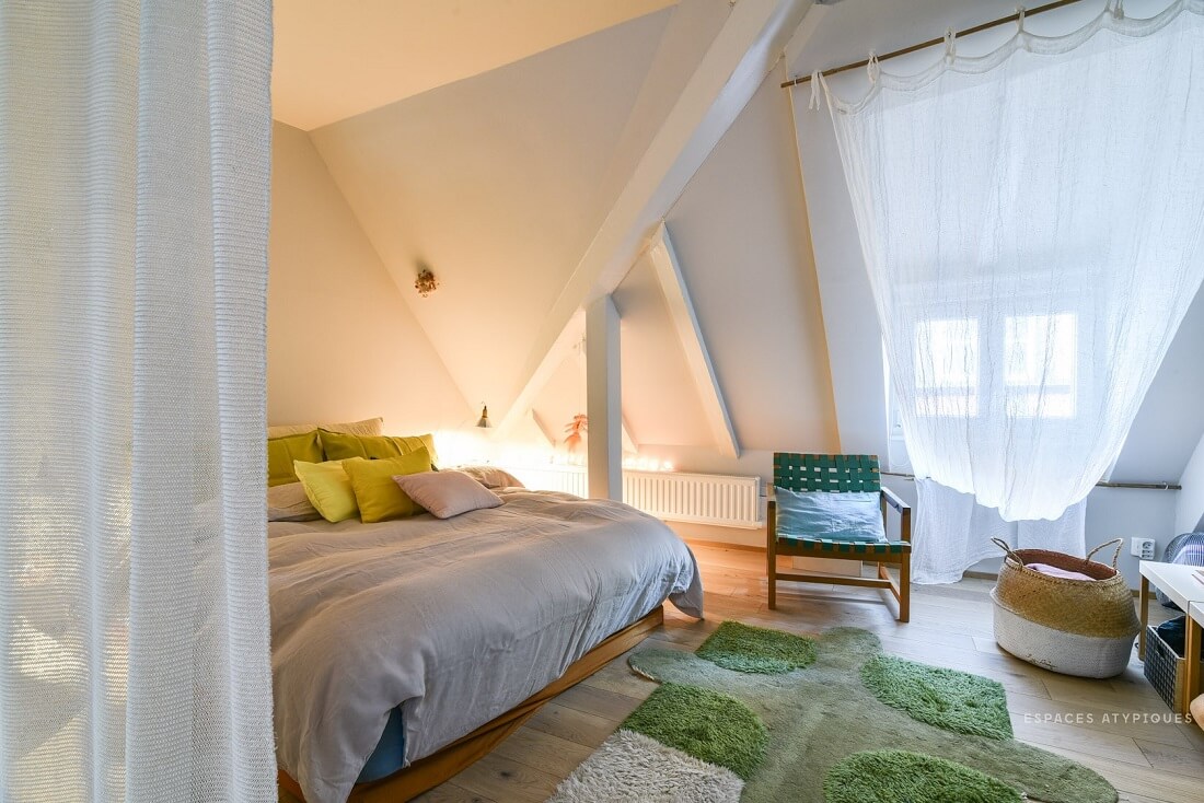 A Cozy Plant-Filled Attic Apartment in Strasbourg 9 plant filled attic apartment strasbourg nordroom8 A Cozy Plant-Filled Attic Apartment in Strasbourg