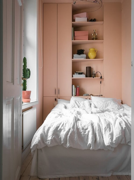 A Small Blue & Pink Scandinavian Apartment 6 blue and pink scandinavian apartment nordroom4 1 A Small Blue & Pink Scandinavian Apartment