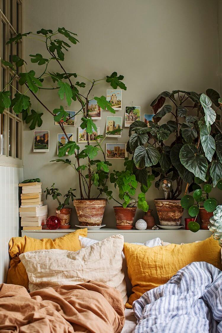 A Colorful Tiny Home Filled With Plants and Art 7 tiny home colorful plants art nordroom6 A Colorful Tiny Home Filled With Plants and Art