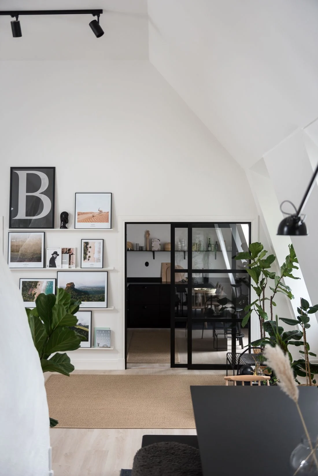 A Monochrome Scandinavian Attic Apartment 2 monochrome attic apartment nordroom1 A Monochrome Scandinavian Attic Apartment
