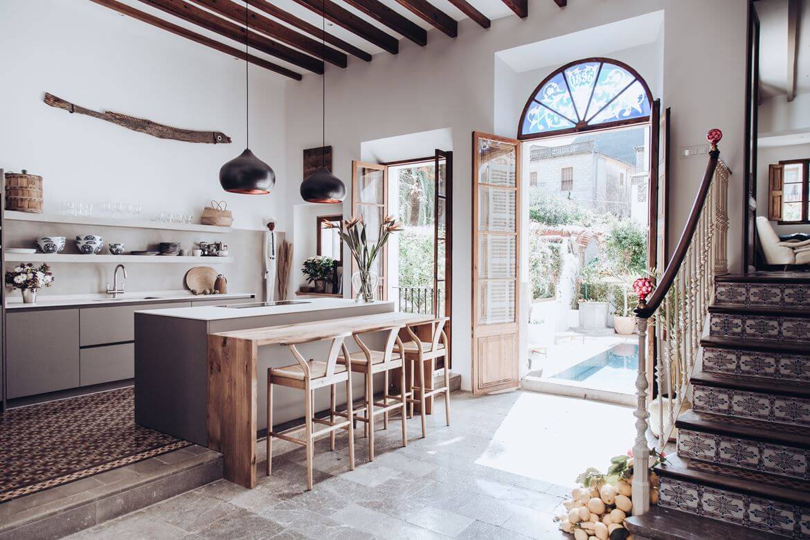A Beautiful Townhouse on Mallorca With Orginal Details and High Ceilings 2 townhouse mallorca original details high ceilings nordroom1 A Beautiful Townhouse on Mallorca With Orginal Details and High Ceilings
