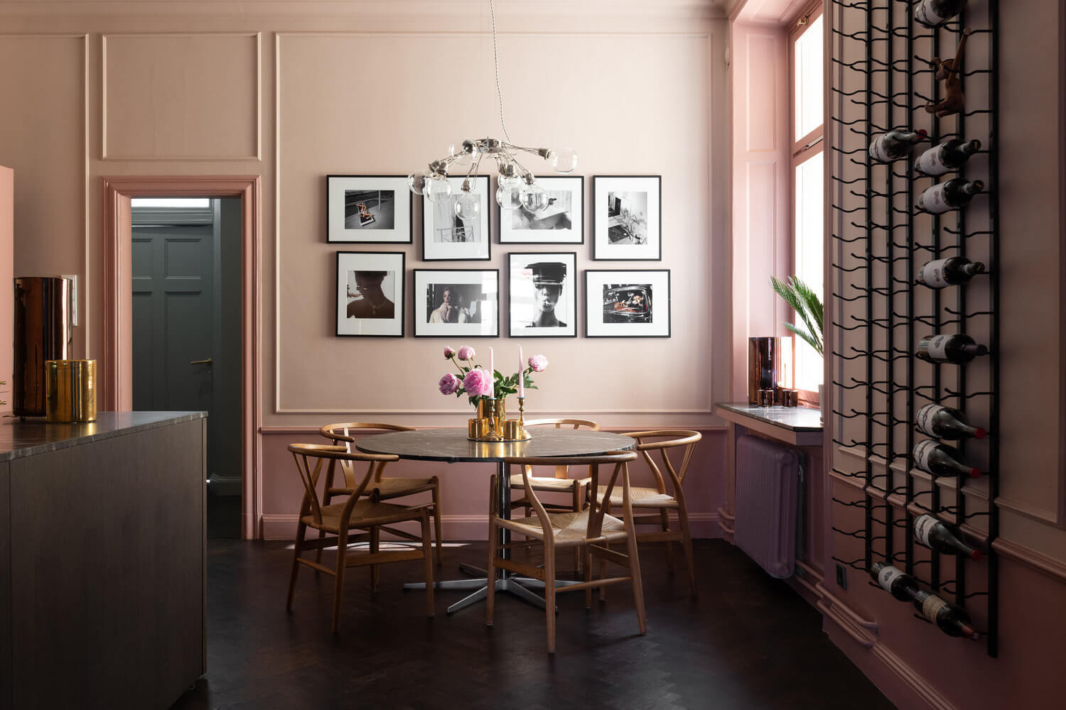 An Art-Filled Blue And Pink Apartment in Stockholm 11 art filled pink blue scandinavian apartment nordroom10 An Art-Filled Blue And Pink Apartment in Stockholm