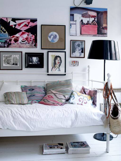 Creative Headboard and Bedroom Styling Ideas 66 bedroom gallery wall nordroom5 Creative Headboard and Bedroom Styling Ideas