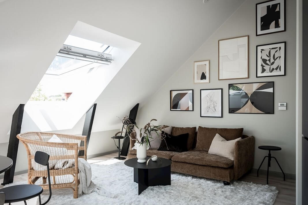 A Bright And Stylish Scandinavian Attic Apartment 1 scandinavian attic apartment nordroom A Bright And Stylish Scandinavian Attic Apartment