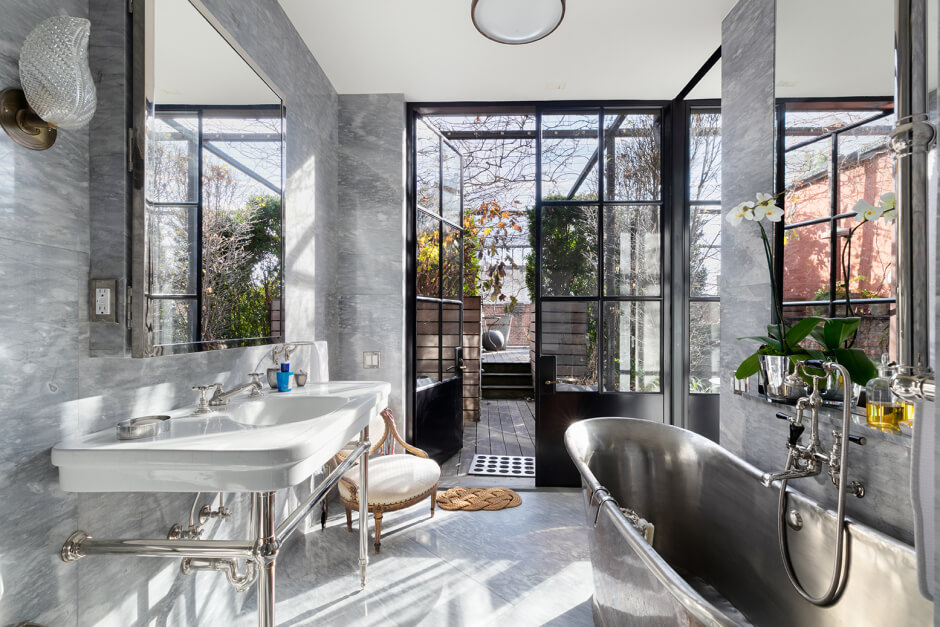 A Plant Lover's Industrial Penthouse Loft in Manhattan 17 industrial penthouse loft plants manhattan nordroom17 A Plant Lover's Industrial Penthouse Loft in Manhattan