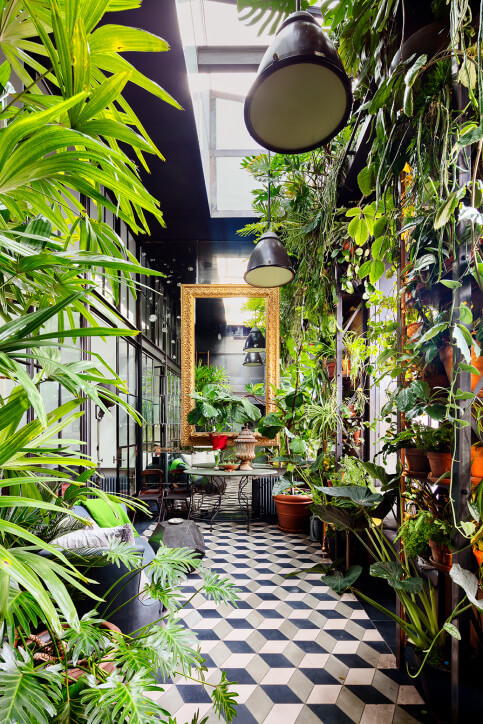 A Plant Lover's Industrial Penthouse Loft in Manhattan 9 industrial penthouse loft plants manhattan nordroom8 A Plant Lover's Industrial Penthouse Loft in Manhattan