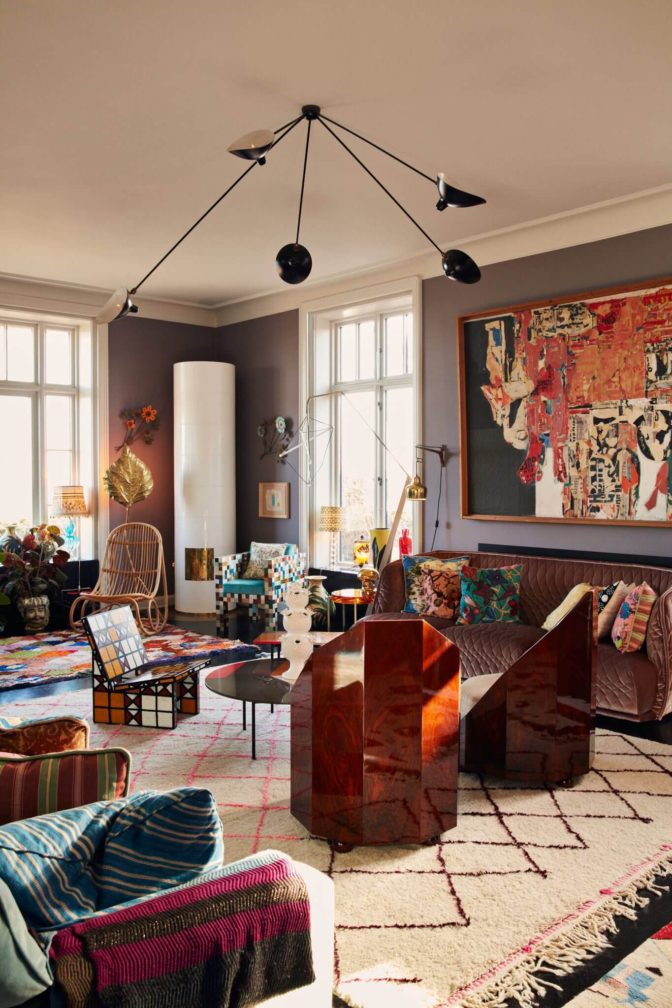 The Colorful Copenhagen Home Of An Art Collector 2 colorful art filled copenhagen home nordroom1 The Colorful Copenhagen Home Of An Art Collector