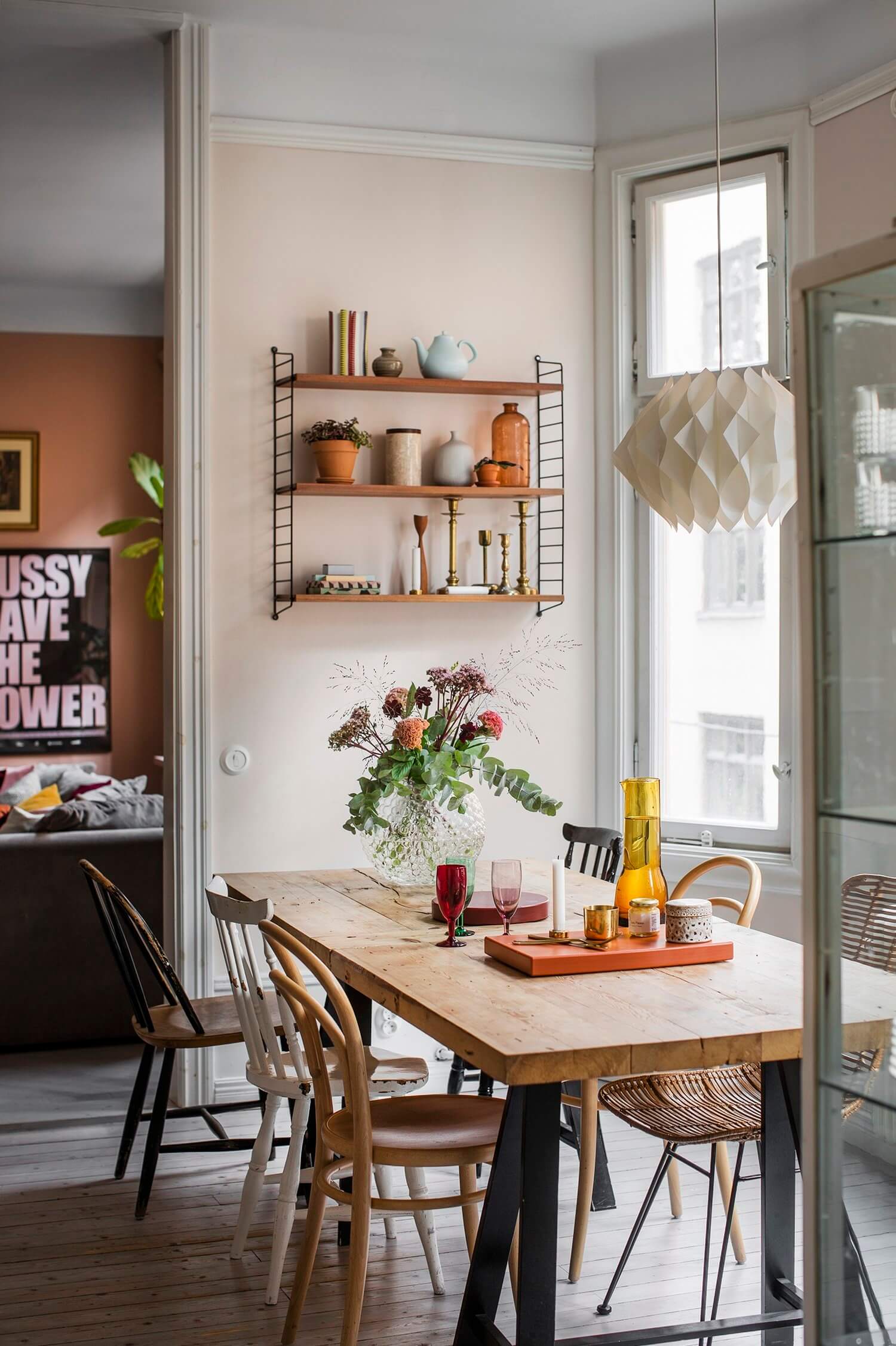 A Color Explosion in a Stylish Scandinavian Home 6 colorful scandinavian apartment nordroom5 A Color Explosion in a Stylish Scandinavian Home