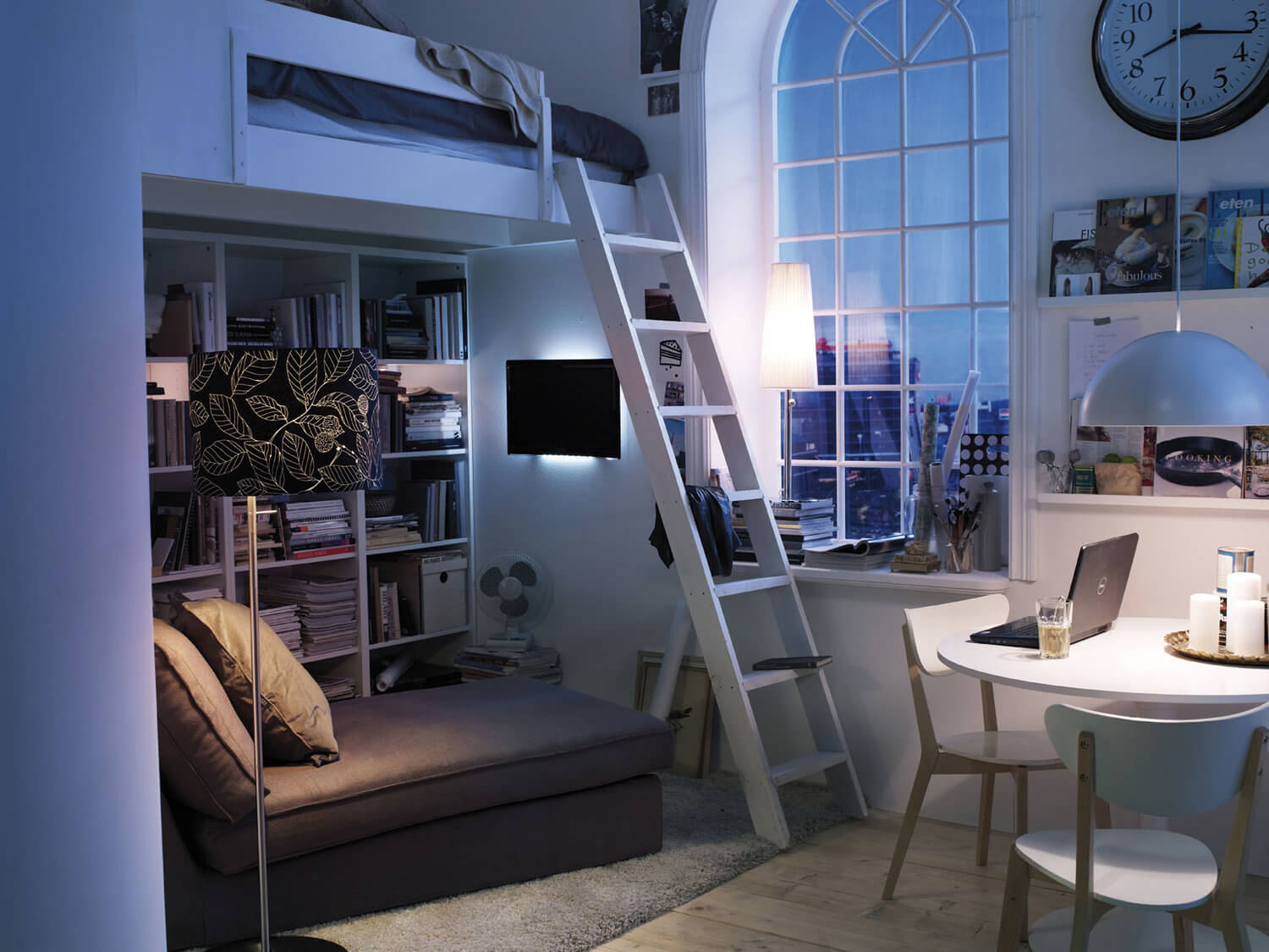 How To Decorate A Studio Apartment 19 ikea-studio-apartment-loft-bed-nordroom