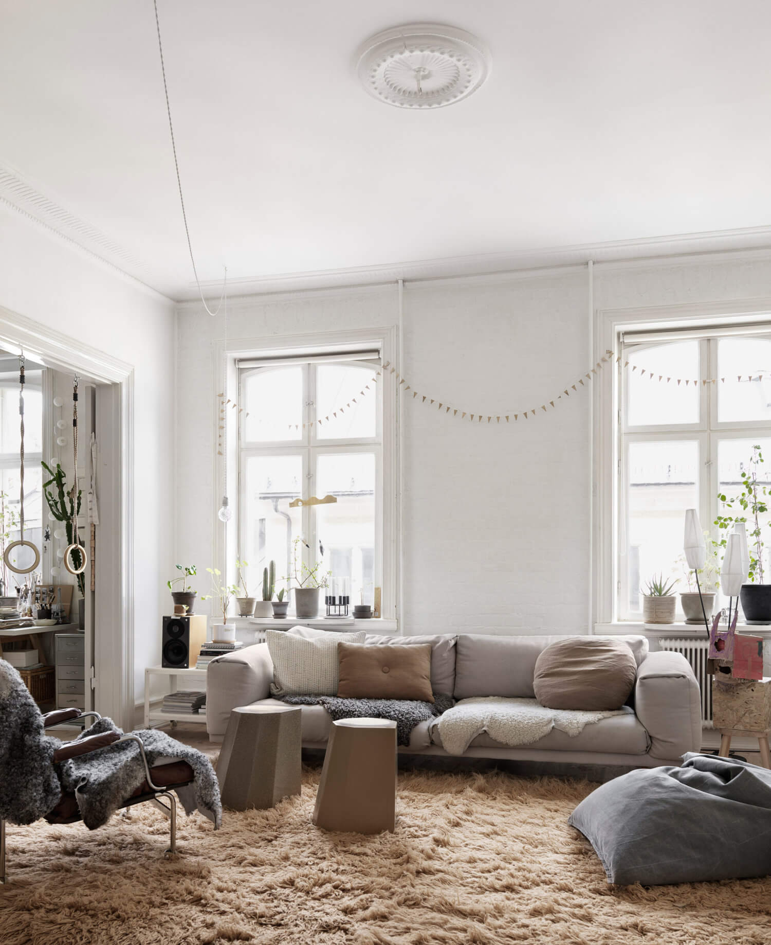 Soft Neutral Tones in Nina Persson's Malmö Home 1 nina persson malmo home nordroom Soft Neutral Tones in Nina Persson's Malmö Home