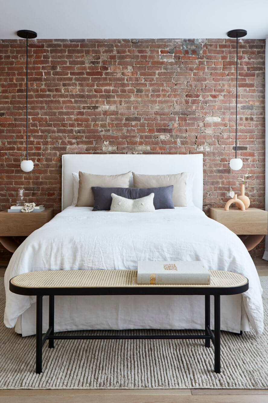 A SoHo Loft with Exposed Brick and Subtle Color Touches 11 soho loft exposed brick nordroom10 A SoHo Loft with Exposed Brick and Subtle Color Touches