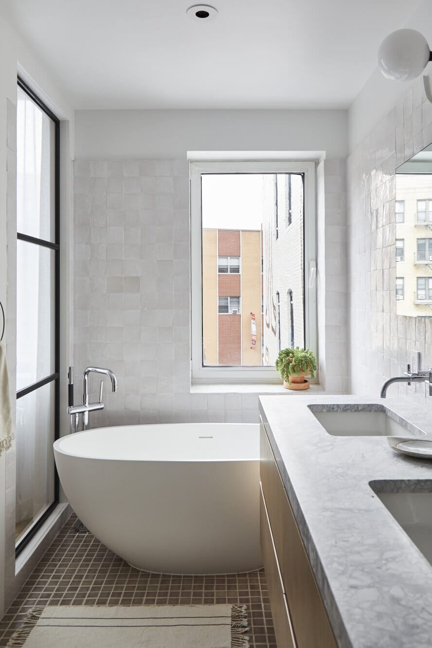 A SoHo Loft with Exposed Brick and Subtle Color Touches 14 soho loft exposed brick nordroom13 A SoHo Loft with Exposed Brick and Subtle Color Touches