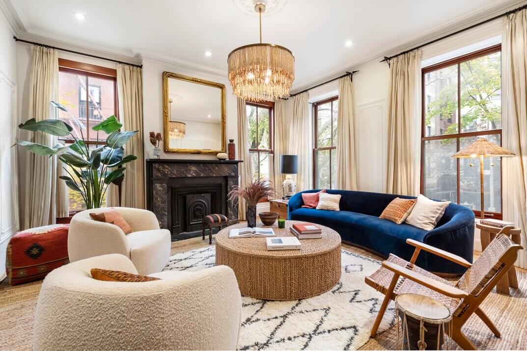 The Boho Brooklyn Townhouse of Norah Jones (And It's For Sale) 1 brooklyn townhouse norah jones nordroom The Boho Brooklyn Townhouse of Norah Jones (And It's For Sale)