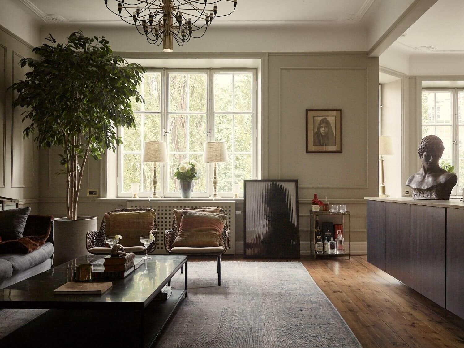 A Warm Scandinavian Apartment Decorated in Brown Tones 2 brown scandinavian apartment nordroom1 A Warm Scandinavian Apartment Decorated in Brown Tones