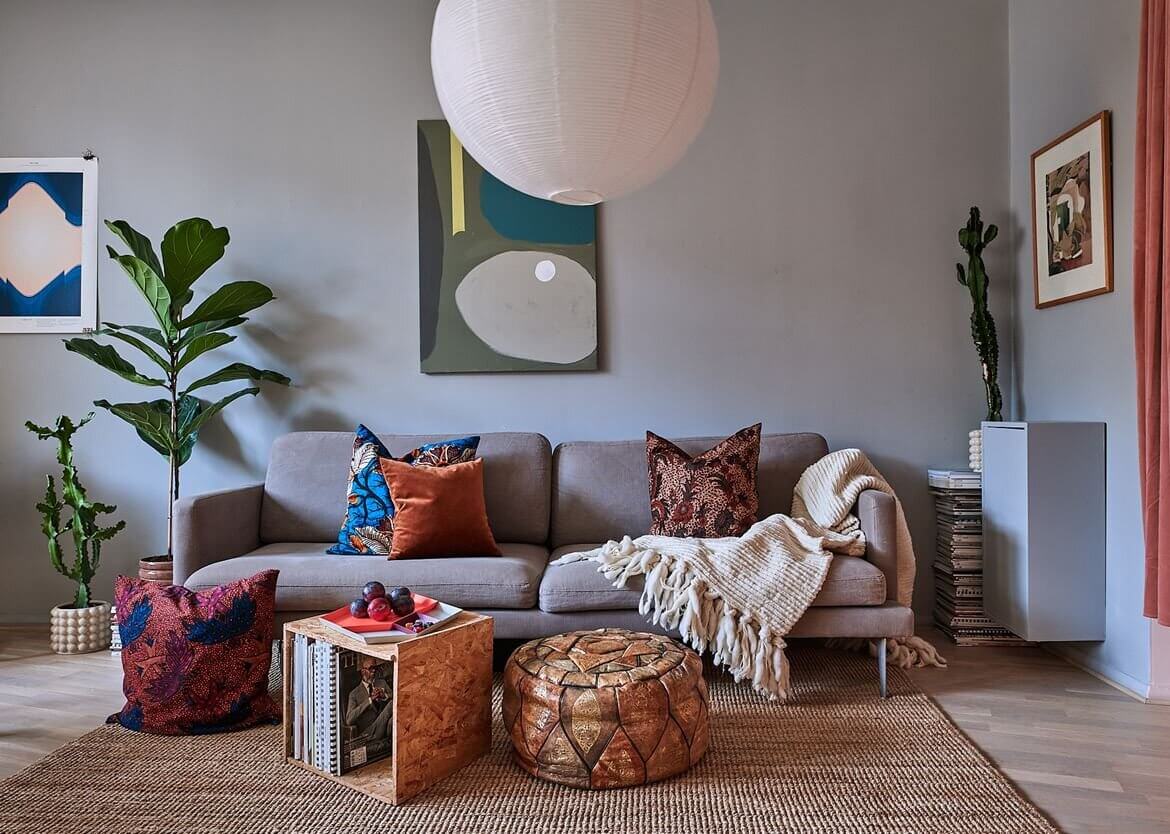 A Scandinavian Studio Apartment with a Colorful Bed Nook 2 scandinavian studio apartment colorful bed nook nordroom1 A Scandinavian Studio Apartment with a Colorful Bed Nook