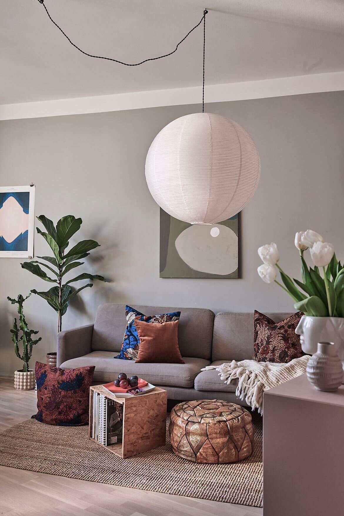A Scandinavian Studio Apartment with a Colorful Bed Nook 3 scandinavian studio apartment colorful bed nook nordroom2 A Scandinavian Studio Apartment with a Colorful Bed Nook