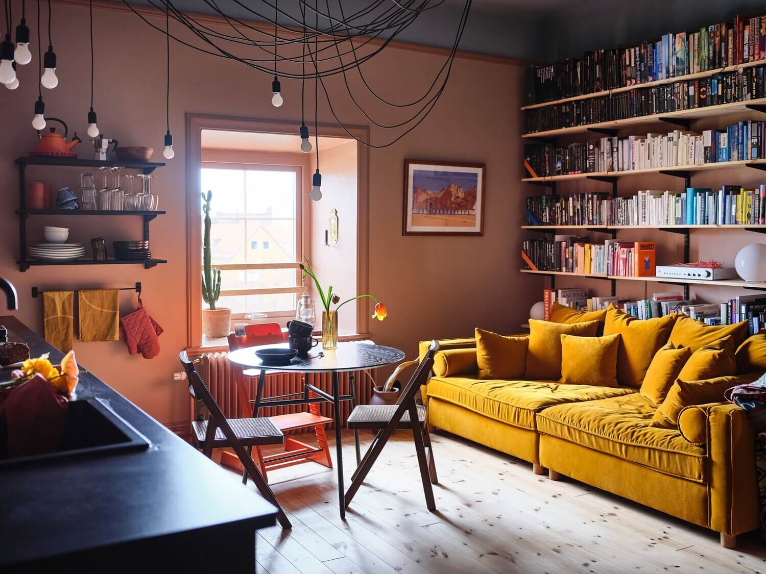 A Small Dusty Pink Dream Apartment in Sweden 1 small dusty pink apartment sweden A Small Dusty Pink Dream Apartment in Sweden