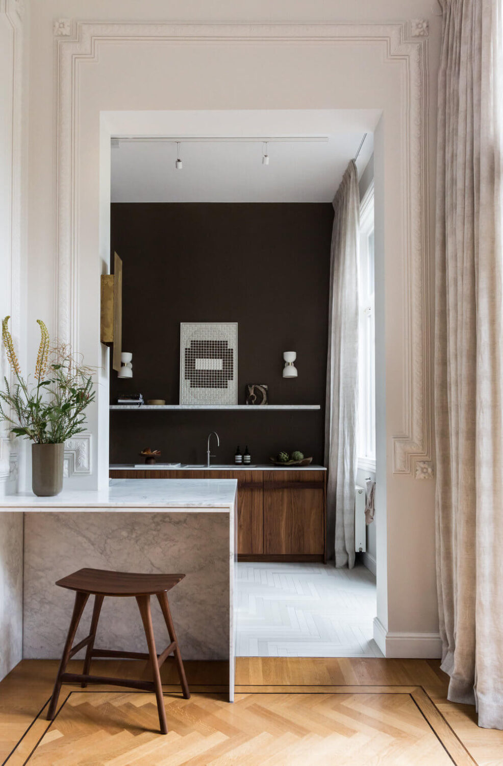 Historic Character and Timeless Elegant Interiors in a Restored Belgian Villa 29 19th century townhouse netherlands avenue design studio nordroom Historic Character and Timeless Elegant Interiors in a Restored Belgian Villa