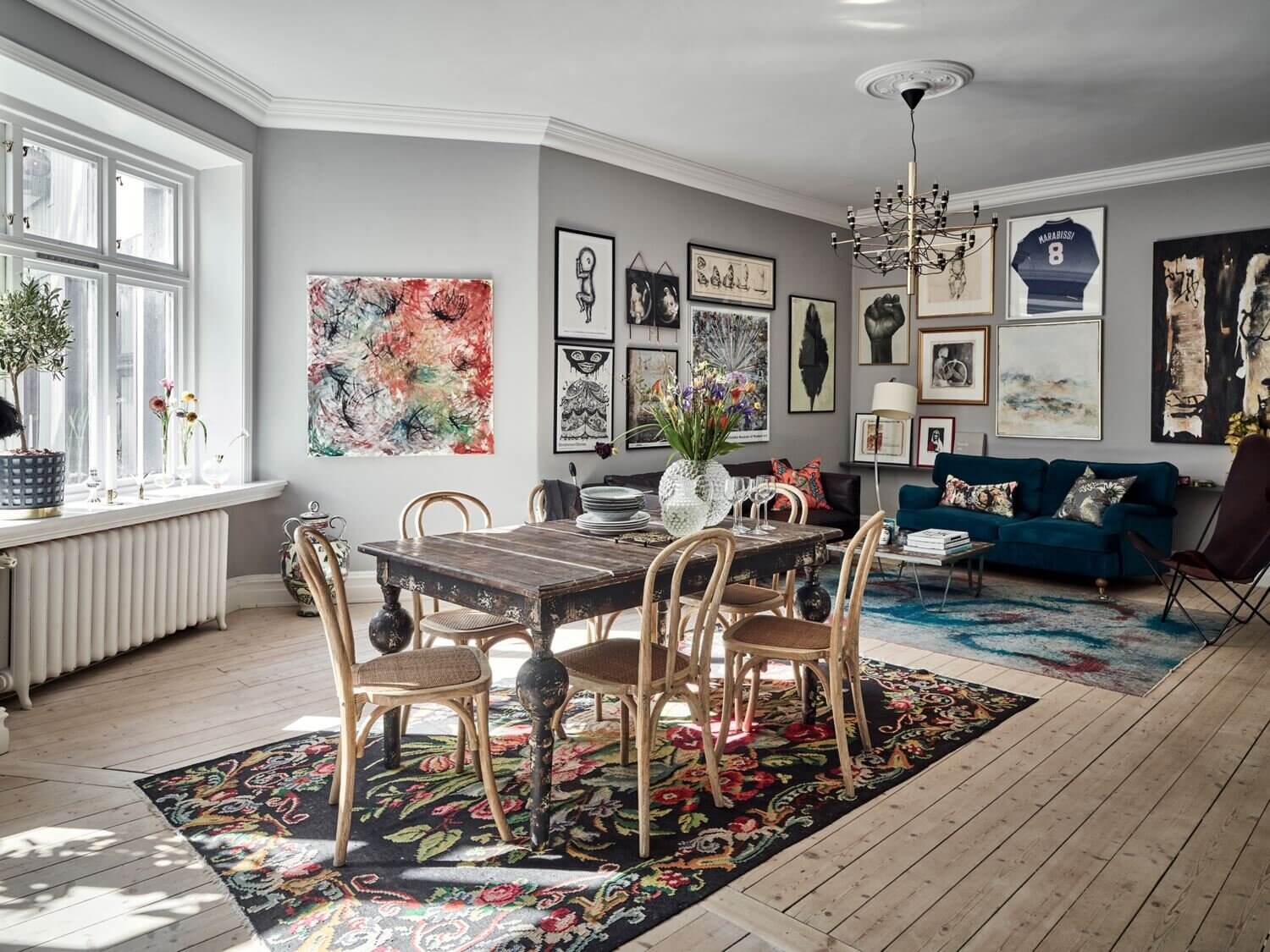 A Grey Art-Filled Scandinavian Apartment 1 AGreyArt FilledScandinavianApartment TheNordroom A Grey Art-Filled Scandinavian Apartment