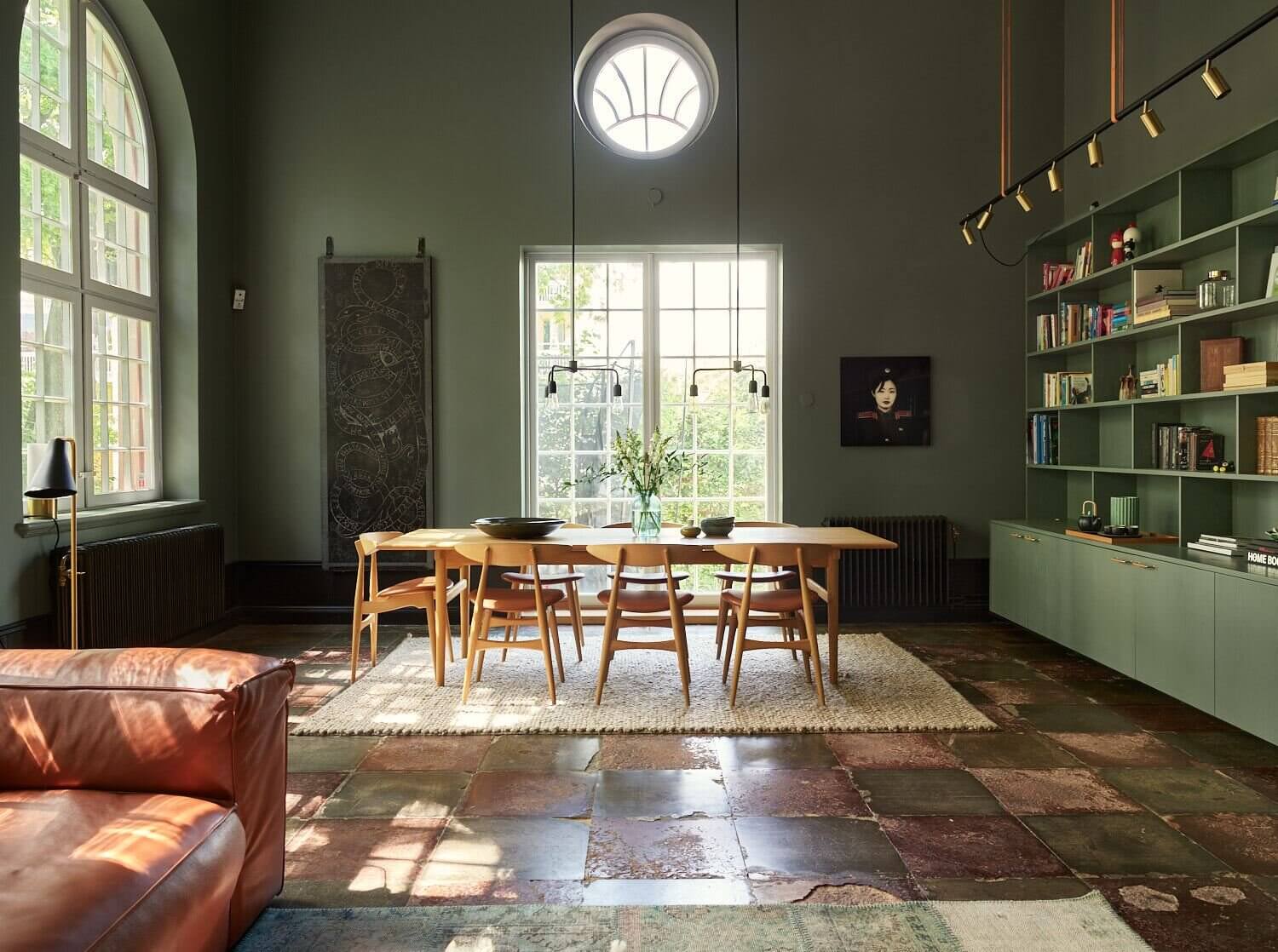 A Modern Green Home in an Early 20th-Century Chapel 1 chapel conversion sweden nordroom A Modern Green Home in an Early 20th-Century Chapel