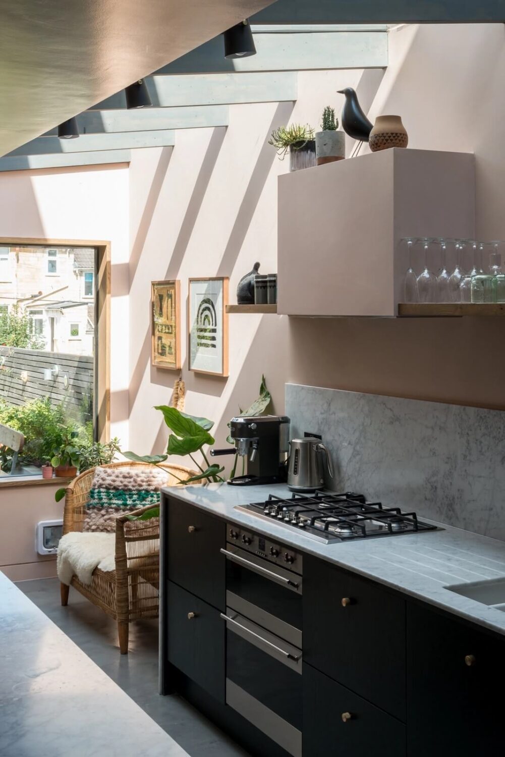 Beautiful Kitchens with Skylights That Add Light and Style 21 colorful victorian home modern kitchen extension nordroom4 Beautiful Kitchens with Skylights That Add Light and Style