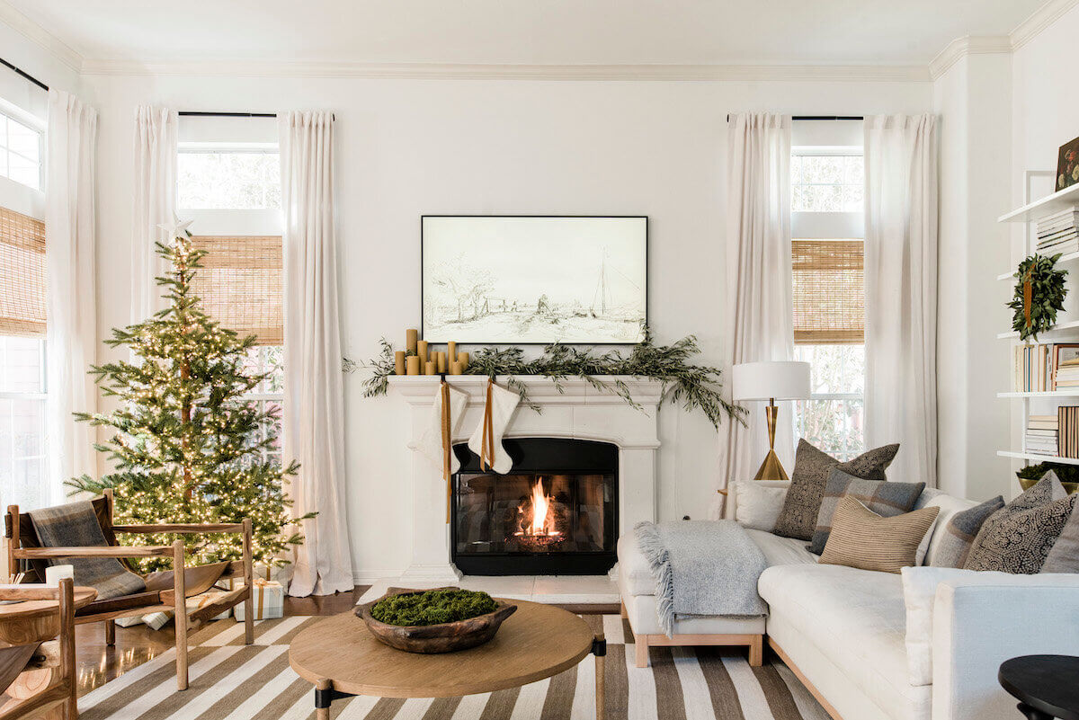 A Beautiful Natural Holiday Home Filled With Greenery 1 natural holiday home greenery nordroom A Beautiful Natural Holiday Home Filled With Greenery