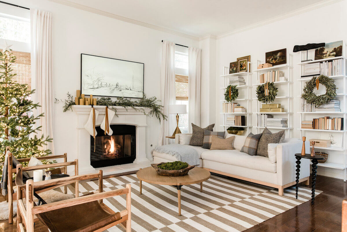 A Beautiful Natural Holiday Home Filled With Greenery 2 natural holiday home greenery nordroom1 A Beautiful Natural Holiday Home Filled With Greenery