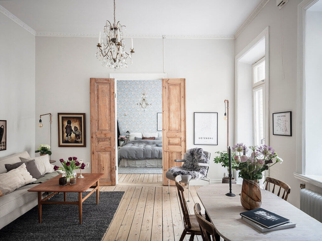 A Charming One-Bedroom Apartment in Sweden 1 charming one bedroom apartment sweden nordroom A Charming One-Bedroom Apartment in Sweden