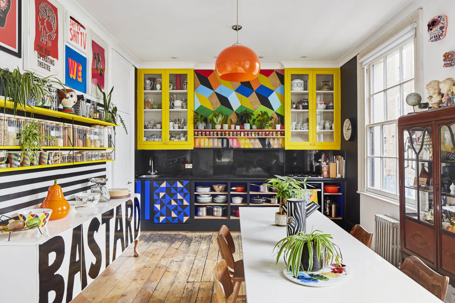 The Funky Colorful London Home of Artist Morag Myerscough 3 funky colorful london home artist morag myerscough nordroom3 The Funky Colorful London Home of Artist Morag Myerscough