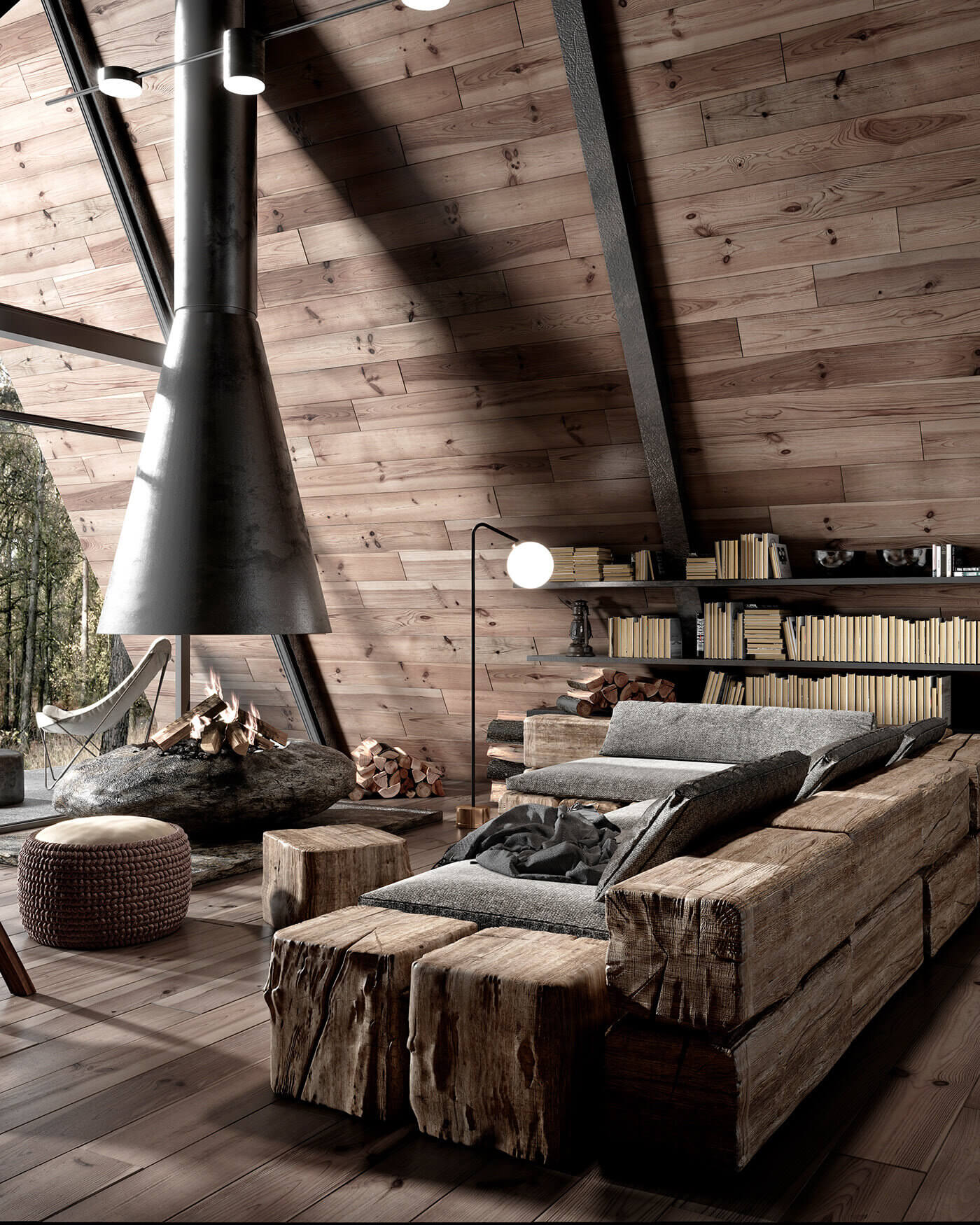 A Modern Wooden A-Frame Cabin in Lake Tahoe, California 1 modern wooden a frame cabin lake tahoe nordroom A Modern Wooden A-Frame Cabin in Lake Tahoe, California
