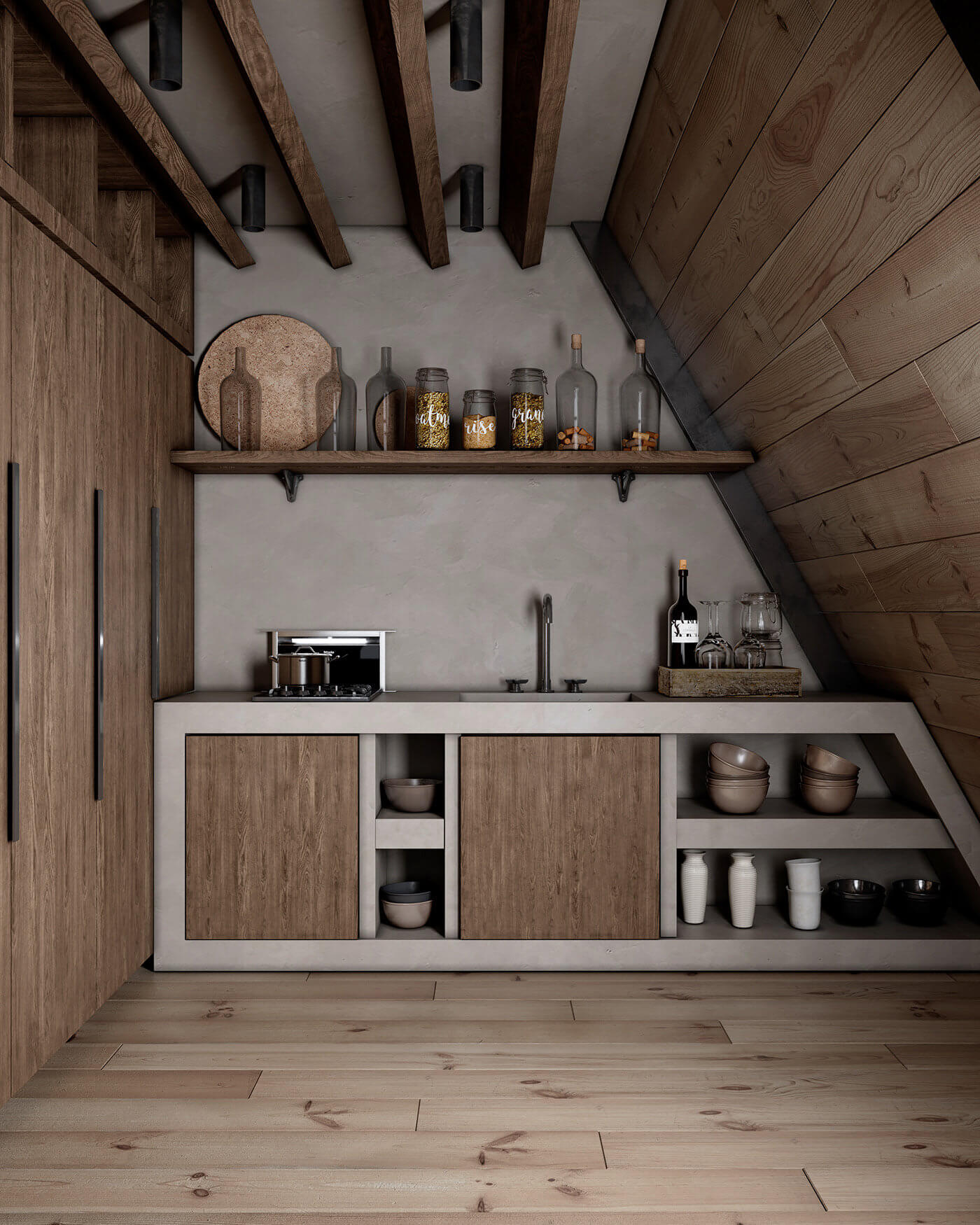 A Modern Wooden A-Frame Cabin in Lake Tahoe, California 7 modern wooden a frame cabin lake tahoe nordroom6 A Modern Wooden A-Frame Cabin in Lake Tahoe, California