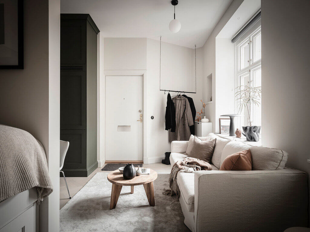 A Tiny Scandinavian Studio Apartment Revisited 8 tiny scandinavian studio apartment nordroom7 A Tiny Scandinavian Studio Apartment Revisited