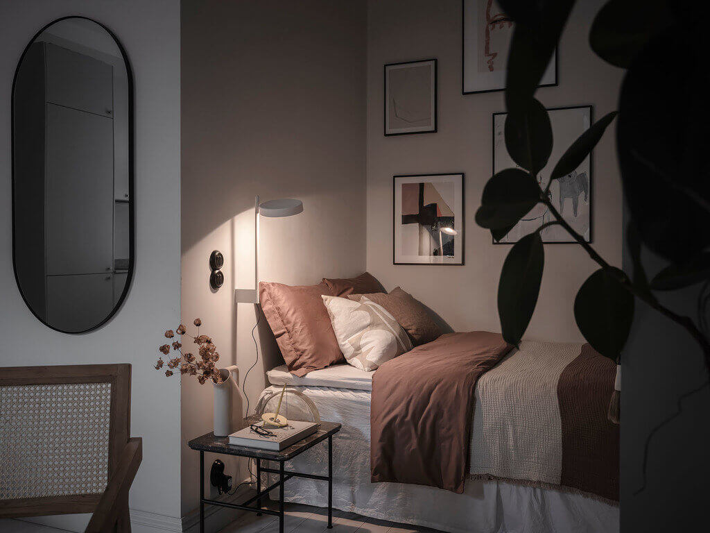 A Tiny Studio Apartment With A Storage-Filled Bed Nook 16 ATinyStudioApartmentWithAStorage FilledBedNook TheNordroom15 A Tiny Studio Apartment With A Storage-Filled Bed Nook