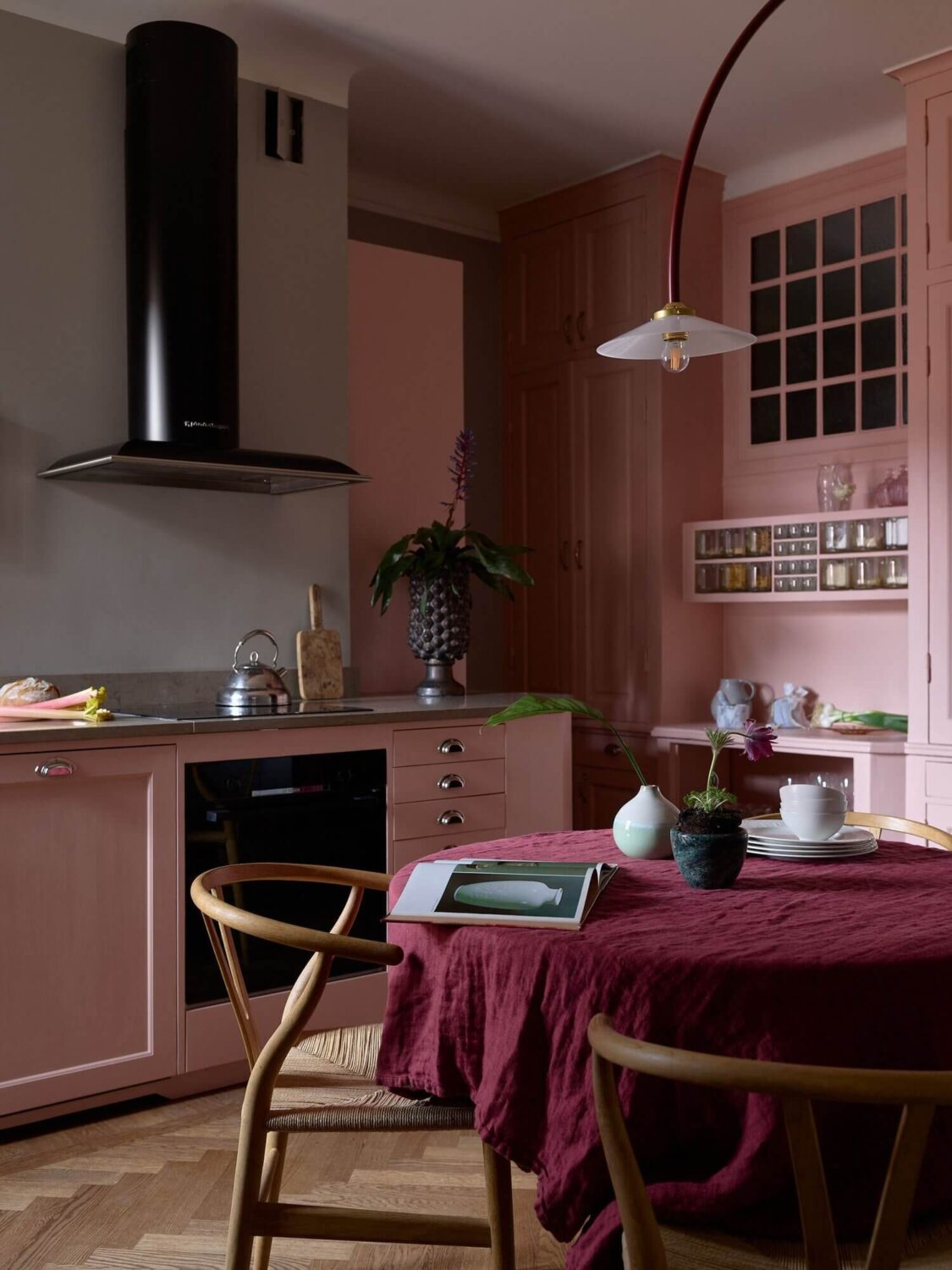 Pantone Color of the Year 2023: Interior Design Inspiration 8 pink-kitchen-colorful-scandinavian-home-nordroom