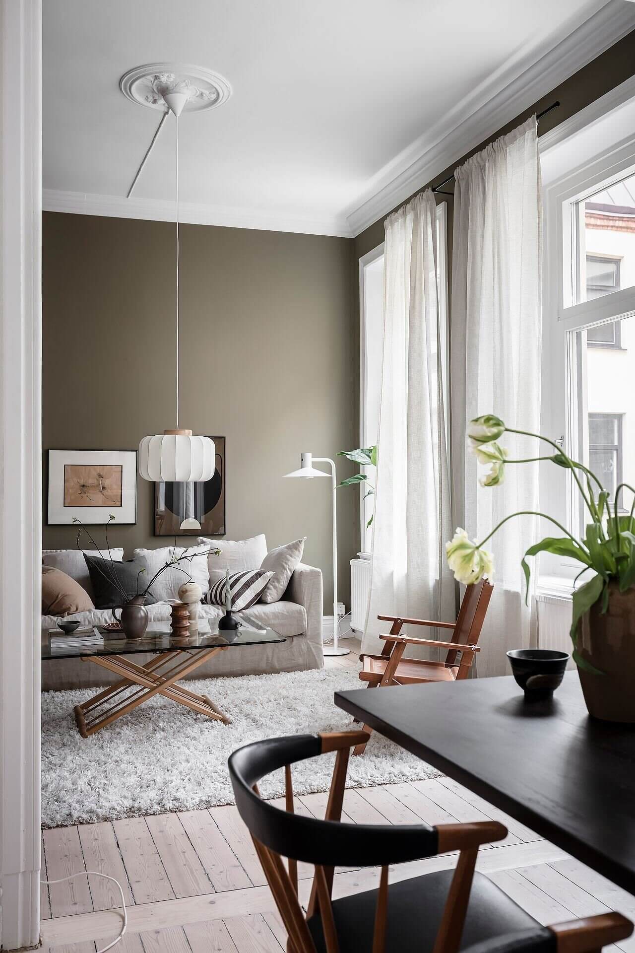 A Scandinavian Apartment With Olive Green Walls 16 AScandinavianApartmentWithOliveGreenWalls TheNordroom17 A Scandinavian Apartment With Olive Green Walls