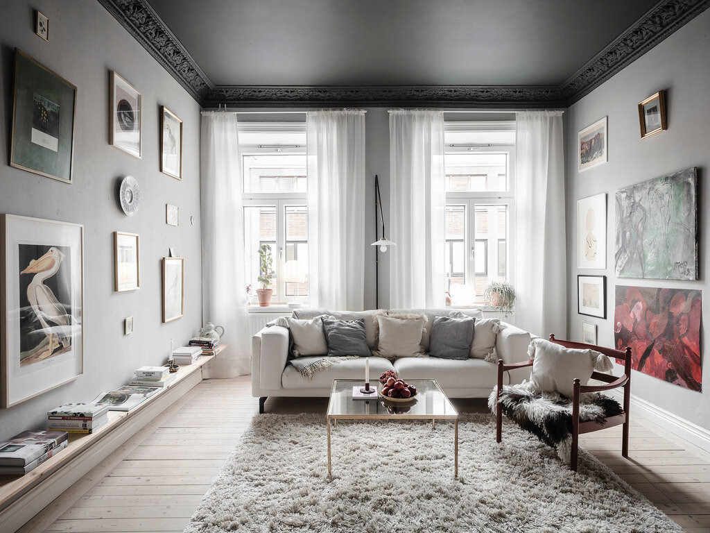 Paint it Black: Black Interior and Exterior Design Ideas 2 PaintitBlack DarkInteriorsandExteriors BlackCeilings TheNordroom Paint it Black: Black Interior and Exterior Design Ideas