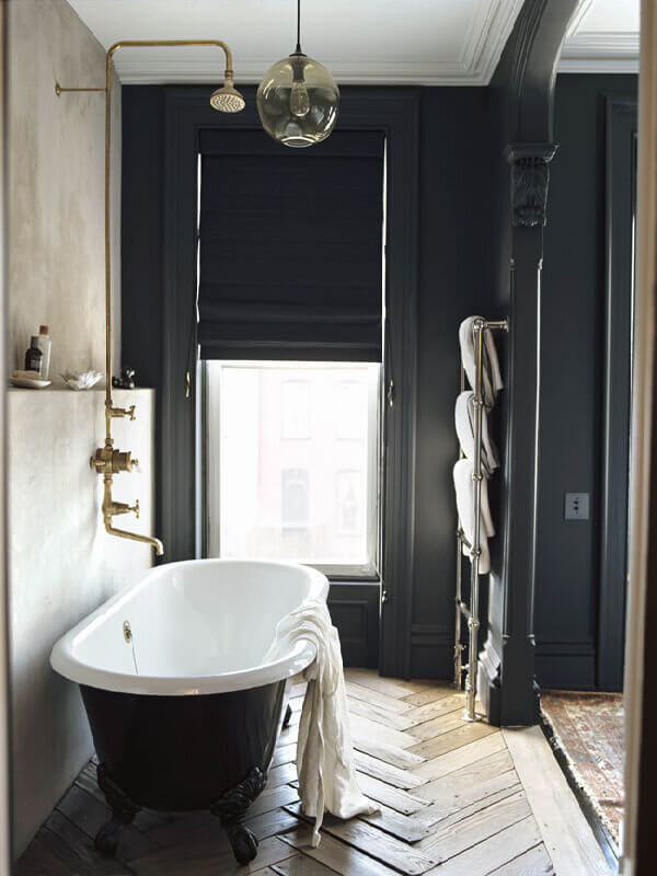 Paint it Black: Black Interior and Exterior Design Ideas 21 blackbathroomsthenordroom2 Paint it Black: Black Interior and Exterior Design Ideas
