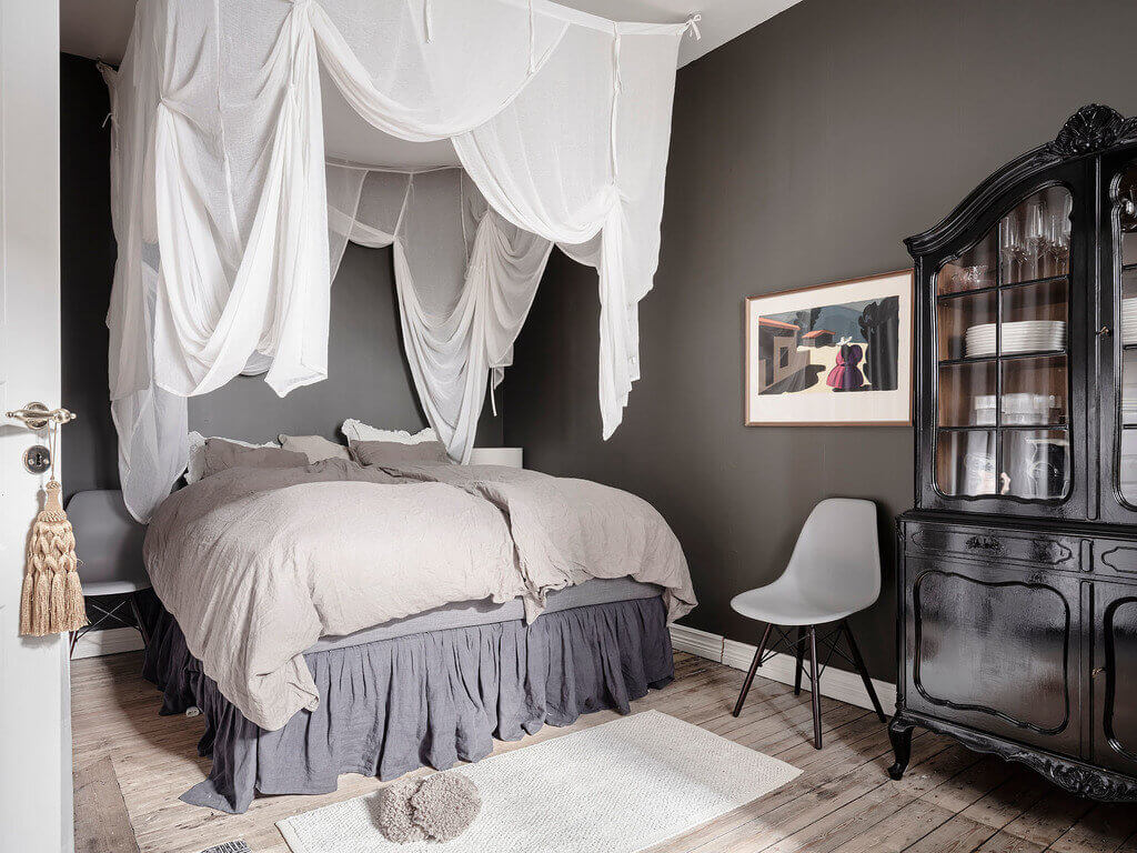 Paint it Black: Black Interior and Exterior Design Ideas 17 blackbedroomthenordroom2 Paint it Black: Black Interior and Exterior Design Ideas