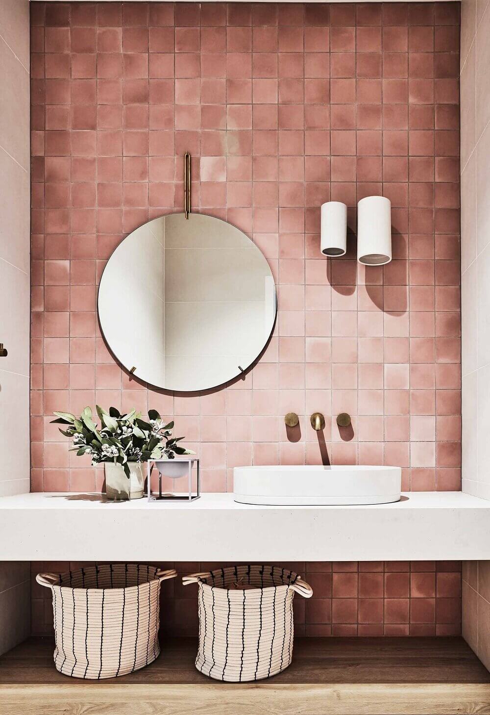 Sunday Favourites #6 6 PinkBathroomwithRoundMirror TheNordroom Sunday Favourites #6