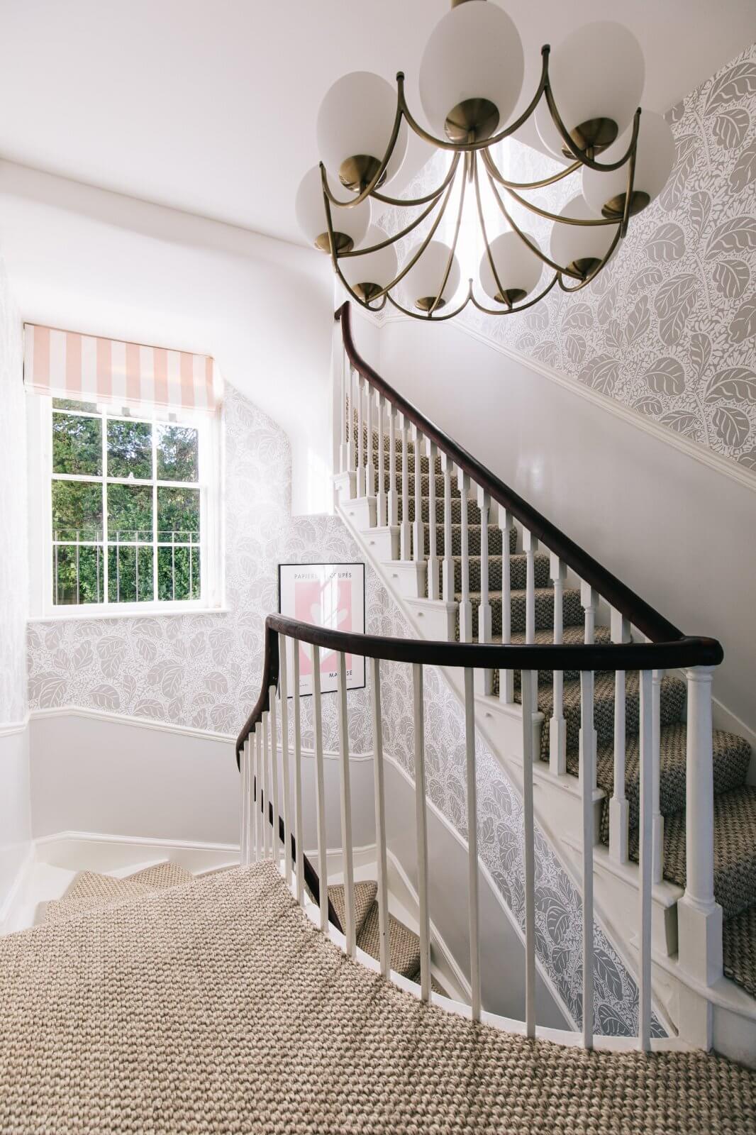 A Peaceful Townhouse in Bath With A Pink Surprise 7 serene-townhouse-bath-staircase-gainsborough-nordroom