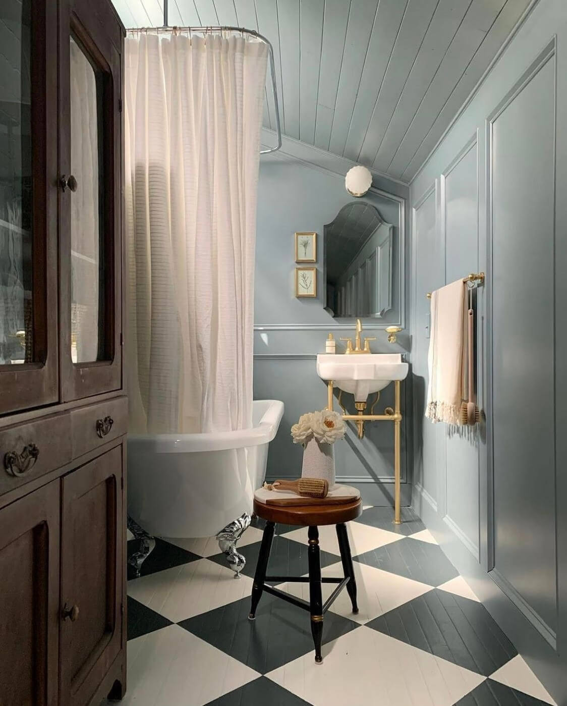 These Paint Colors Increase The Value of Your Home 4 light blue vintage bathroom nordroom These Paint Colors Increase The Value of Your Home