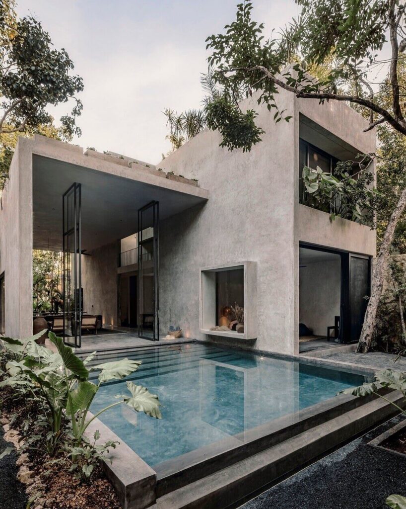 A Modern Architectural Villa in Tulum 14 modern architectural villa indoor outdoor living tulum nordroom 15 1 A Modern Architectural Villa in Tulum