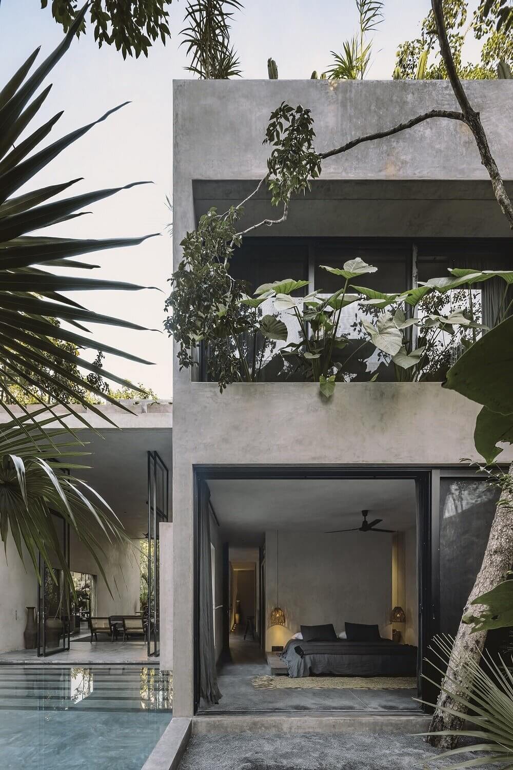 A Modern Architectural Villa in Tulum 17 modern architectural villa indoor outdoor living tulum nordroom 16 1 A Modern Architectural Villa in Tulum