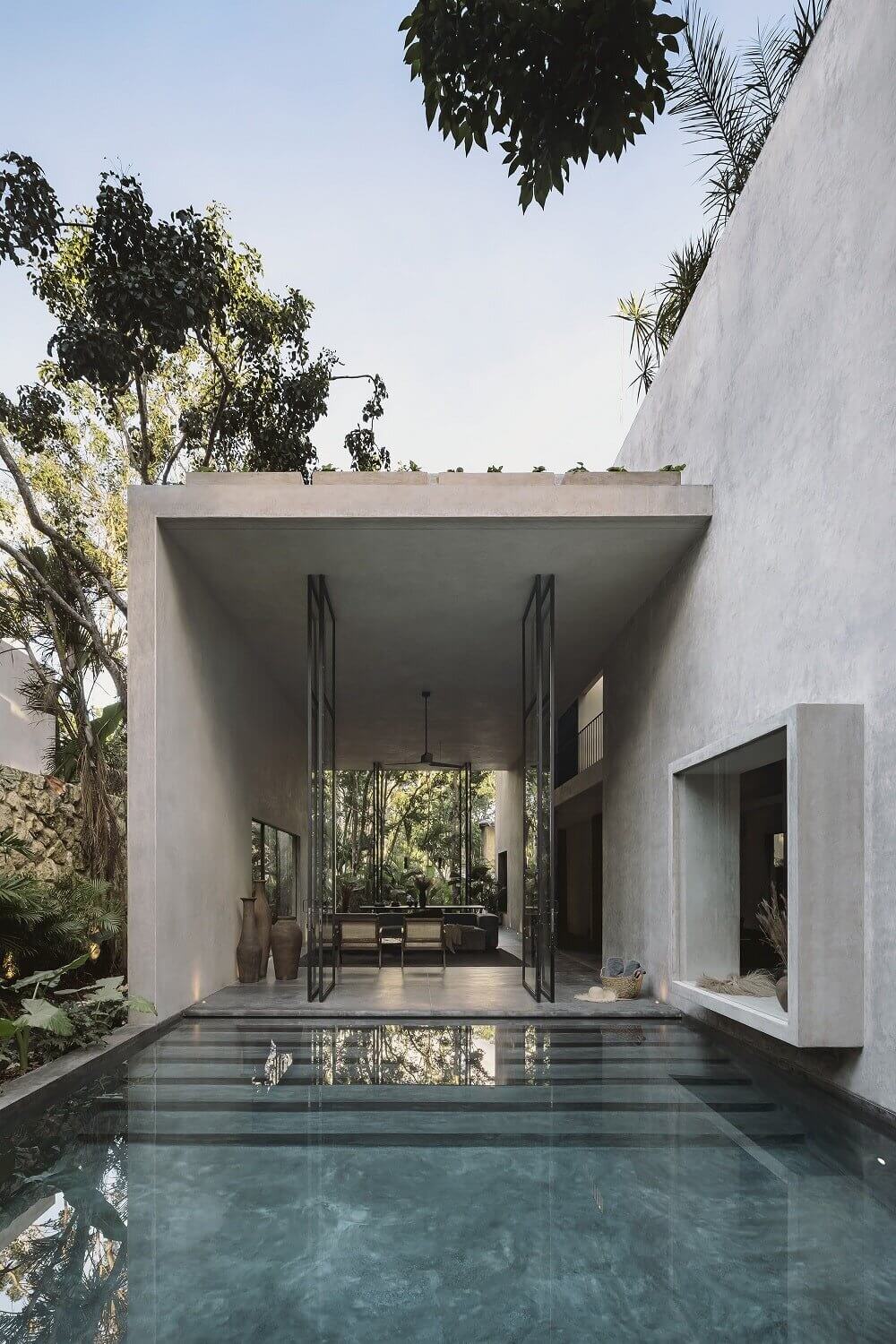 modern architectural villa indoor outdoor living tulum nordroom A Modern Architectural Villa in Tulum