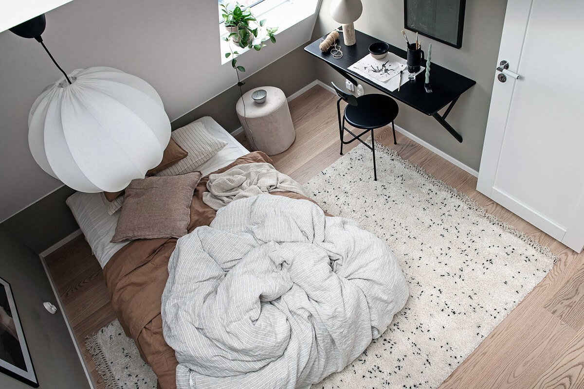 How To Design A Stylish Bedroom Home Office 15 scandinavian-bedroom-attic-apartment-nordroom