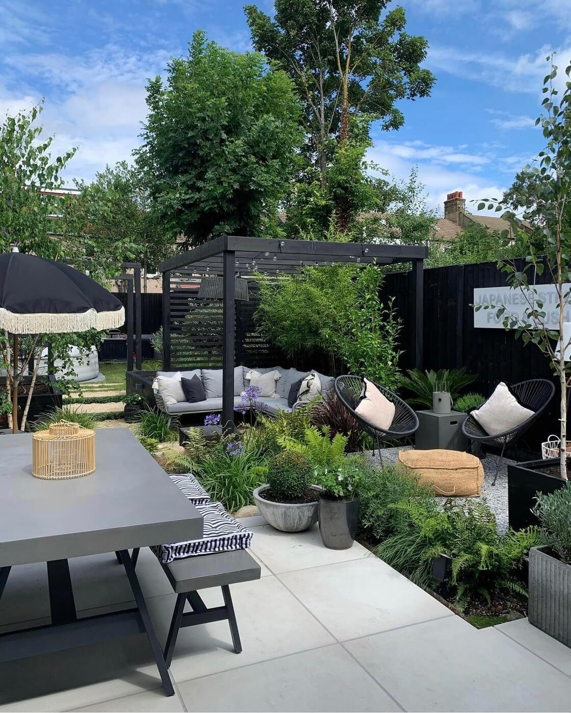 A Moody Edwardian Home in London 16 modern-garden-edwardian-home-london