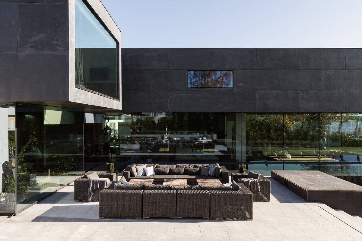 A Modern Architectural Villa in Sweden 30 modern-garden-seating-modern-architectural-villa-stockholm-sweden-nordroom