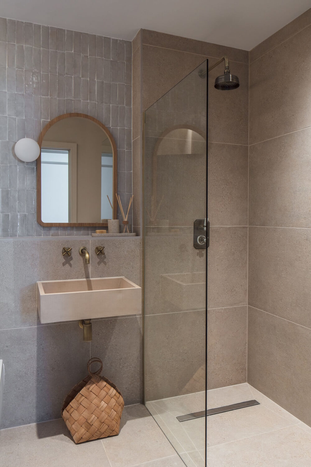 83 Small Bathroom Ideas & How To Make It Look Bigger 4 small bathroom gray tiles walk in shower nordroom