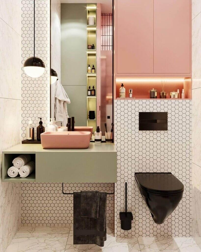 83 Small Bathroom Ideas & How To Make It Look Bigger 32 tiny-colorful-bathroom-storage-above-toilet-nordroom